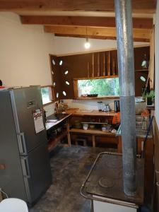 Cabaña madera y barro (bioconstrucción)