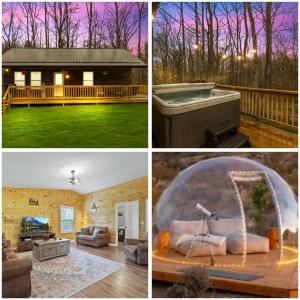 Cabin with King Bed , XBOX, HotTub, Games, Firepit , Stargazing Dome