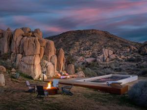 Swim Rock House with Pool & Spa Carved in Massive Boulders