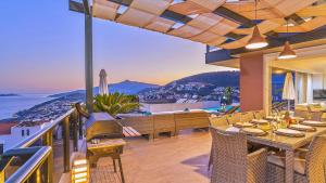 Kalkan 5 bedroom seaview villa with private pool hot tub