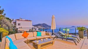 Kalkan 5 bedroom seaview villa with private pool hot tub