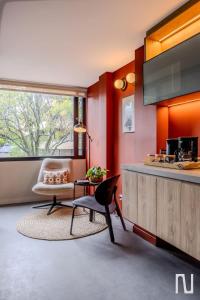 NOK 1BR Loft with Private stylish Balcony