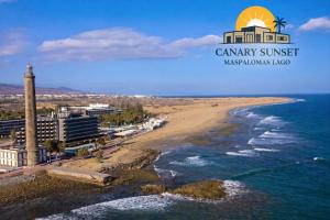 Maspalomas Lago Canary Sunset