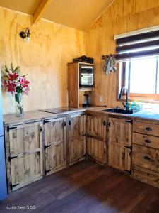 Cabaña con vista al mar