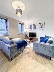 Stylish 2 Bed 2 Bathroom Apartment Free Parking & Fast Wifi