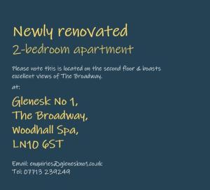 Glenesk No 1, 2nd Floor, Woodhall Spa