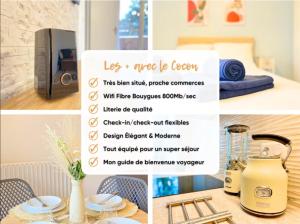 Le cocon urbain - Modern 4BR Apartment with Free Parking, High-Speed Wifi, Quick Access to A6 & N7