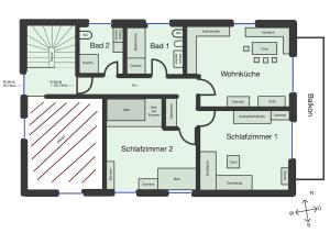 Ferienwohnung mit Bergblick