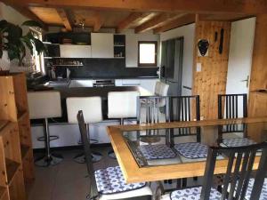 Chalet with a hot tub and large enclosed garden