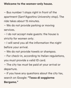 Just women solo donne non accetiamo gli uomi