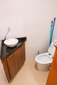 Apê pé na areia com vista do mar e Churrasqueira