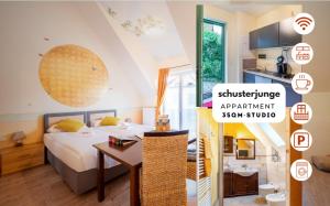 SCHUSTERjunge Aparthotel I Zentral I Studio Apartments I Küche & Bad I Parkplatz