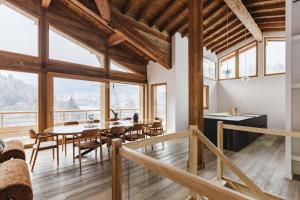 7 Summits - Chalet 230m2 Salon Cathedrale Vues Cheminee