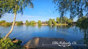 Elite Retreats 4U Lakeside Hot Tub Log Cabin with the fishing peg at Tattershall Lakes Park
