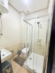 Modern studio near the center