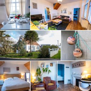 La maison aux volets bleus à 300m de la plage