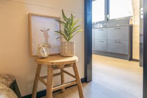 Sfeervolle recreatiepod aan het meer