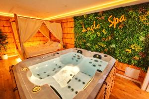 JUNGLE SPA-4 Pers-Jacuzzi-Parking-Jardin-Clim-Colmar