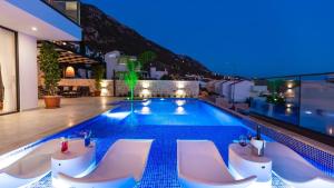 Kalkan 3 bedroom seaview villa with private Indoor and Outdoor Pool