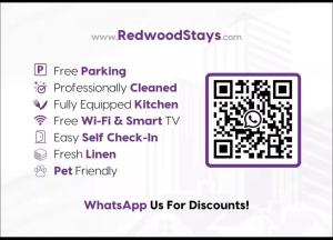 Cosy 3-Bedroom Serviced House with Free WiFi and Parking By Redwood Stays