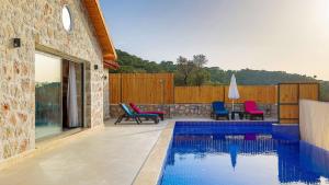 Patara 2 bedroom secluded villa with private pool hot tub