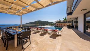 Kalkan 6 bedroom seaview villa with private pool hot tub