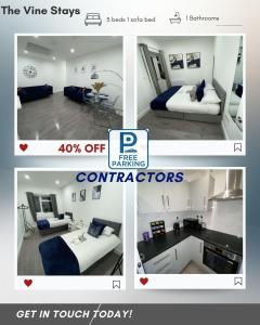 Modern 2BR Flat in London, free parking,Contractors