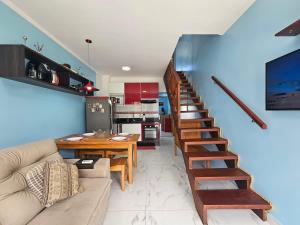 Flat com Piscina a 900m da Praia