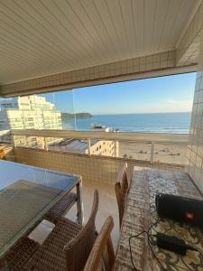 Apartamento com vista para o mar na varanda gourmet 3 quartos