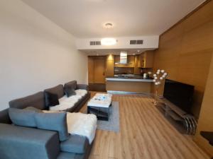 Modern One-Bedroom Apartment King and Queen Beds Two Bathrooms