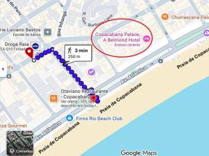 Quadra da praia de Copacabana