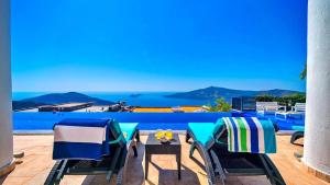 Kalkan Seaview 4 bedroom luxury villa with private Indoor & outdoor pool