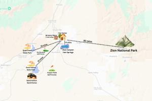 Near Zion 3BR Sleeps 8 RV Trailer Parking