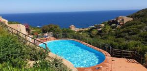 Paradise view house with a pool in Costa Paradiso