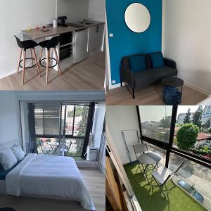 Studio climatisé refait à neuf en face des thermes