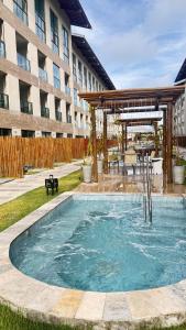 Flat Familiar para 3 Pessoas Com piscinas e Lazer Completo