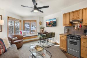Riverfront, blocks to ski - Mtn Views, Hot Tub at Viking Lodge 217 condo