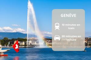 Studio Cosy Centre à 20min de Genève