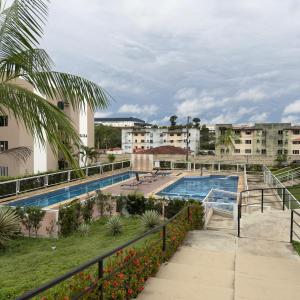 Apartamento confortável em condomínio família