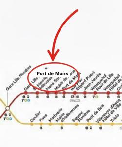 Appartement spacieux au pied du métro avec parking