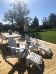 Nybyggt hus i lantlig idyll