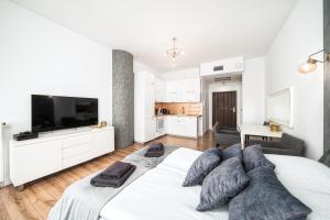 ANS Hanza Tower Apartment 15th floor with city view, swimming pool area with saunas, viewing terrace