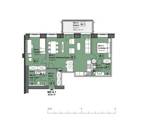 Prora - Apartment mit Balkon - Beachfront