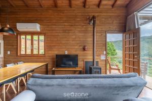 Chalé c lareira, jacuzzi e vista incrível VST027