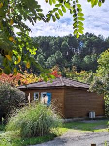 Sud Ardeche joli chalet clim piscine rivière LE CERF Village du serre