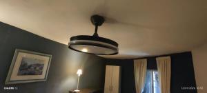 little house between mountains