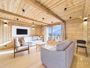 Superbe appartement skis aux pieds 80m², WIFI, parking, 8 pers - FR-1-398-692
