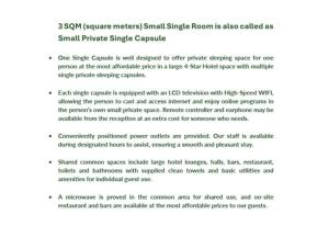 AWA Hotel Small Private Single Capsules-also name as Single Rooms