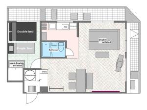 Shinjuku 3 min walk from station #projector OH1#401