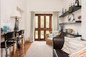 Cormorants Polruan village sea coastline views